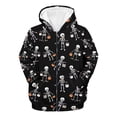 thumbnail image 3 of HCYSFG Girls Halloween Zip Up Hoodies Skeleton Graphic Hooded Long Sleeve Relaxed Fit Casual Tops Front Closure With Pockets Sweatshirt Jackets, 3 of 5