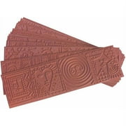 Sax Pattern Imprinting Mats, 2-1/8 x 6-7/8 Inches, Set of 12