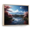 thumbnail image 2 of Designart "Majestic Mont Asian Painting IV" Asian Floater Framed Canvas Art Print, 2 of 7