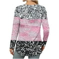 thumbnail image 6 of Neewe Womens Crewneck Long Sleeve Tops Casual Floral Printed Tops Fall Summer 2025 Tshirts Shirts, 6 of 8