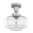 thumbnail image 6 of Hunter - Saddle Creek 1-light Brushed Nickel, Small Pendant Light, Dimmable, Schoolhouse Style, Schoolhouse Shaped, for Bedrooms, Kitchens, Dining, Living Rooms - 19189, 6 of 9