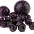 thumbnail image 3 of Juego de dados digitales de acrílico de 15 piezas para accesorios de Púrpura Zulema Dados poliédricos, 3 of 5