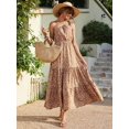 thumbnail image 2 of Vestido PRETTYGARDEN Maxi Floral Amarillo XL con Un Hombro, 2 of 5