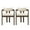Walnut, variant on Dining Chair With Armrest- (Set of 2),Walnut