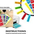 thumbnail image 3 of Cord Identification Labels, Waterproof Durable Oil Proof Tags for Home Office Cable Management, Tear Resistant Self Adhesive Cable Labels (420 Pcs, 14 Assorted Colors), 3 of 6