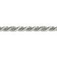thumbnail image 2 of White Sterling Silver chain Rope Diamond-cut 26 in 8 mm, 2 of 5