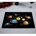thumbnail image 2 of PKQWTM Solar System Kitchen Dining Table Mats Placemats Size 12x18 Inches, Set of 2 Pieces, 2 of 2