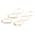 thumbnail image 3 of Claire's Teenager's Rose Gold Love Rings, Assorted Set, Size 6, 6 Pack, 06877, 3 of 3