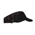 thumbnail image 2 of Daiia Rose Gold Glitter1 Pattern Sport Sun Visor Hats Visor Cap Adjustable Empty Top Baseball Cap Cotton Ball Caps for Women and Men, 2 of 8