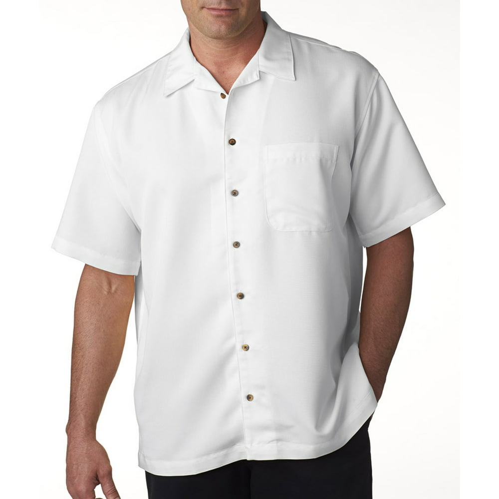 UltraClub - UltraClub 8980 Men's Cabana Breeze Camp Shirt - WHITE - L ...