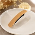 thumbnail image 5 of Matte Solid Color Hair Barrettes, Rectangle Spring Hair Clips, Non Slip for Women Girls Daily Hairstyle, Plastic, 2 Pack, 9.5 cm, 5 of 9