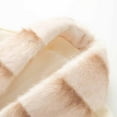 thumbnail image 6 of Uaswgudfs Women's Beige Elegant Faux Fur Collar Wool Blend Coat, Detachable Fur Trim Mid-Length Lady Style Casual Jacket - Fall Winter Outerwear Beige L, 6 of 6