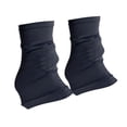 thumbnail image 3 of 2 calentadores de piernas para patinaje artístico, ligeros y decorativos para cubrir las botas. negro, 3 of 9