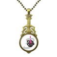 thumbnail image 1 of Collier d'Émotion Doigt Os Pendentif de Musique Bijoux Guitare Antique, 1 of 3