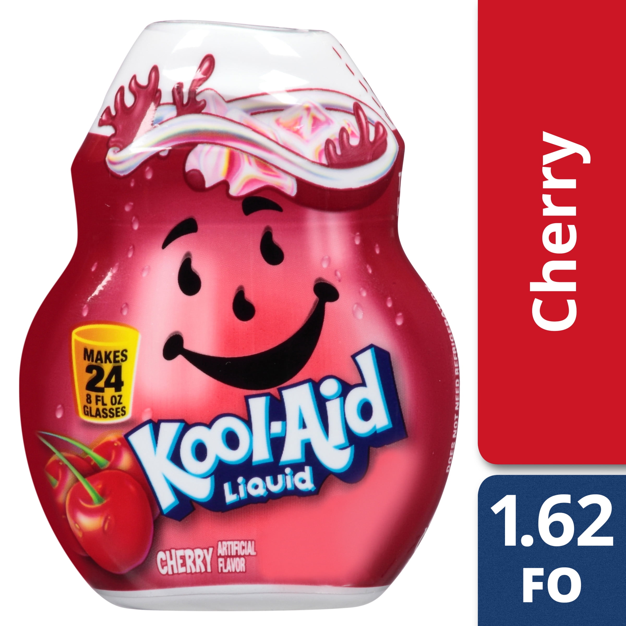 Kool Aid Cherry Liquid Drink Mix Caffeine Free 162 Fl Oz Bottle