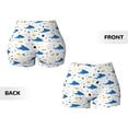thumbnail image 5 of Naloa Party Shark Cute Biker Shorts for Women Seamless Scrunch Short Women’s Yoga Shorts for Gym Running Sport Shorts - X-Large, 5 of 9