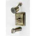 thumbnail image 4 of Kingston Brass KB4653CKL Kaiser Single-Handle Tub and Shower Faucet, Antique Brass, 4 of 5