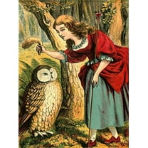 BoPeep And Owl - CANVAS OR FINE PRINT WALL ART PRINT