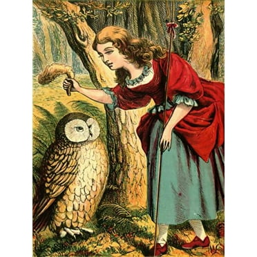 BoPeep And Owl - CANVAS OR FINE PRINT WALL ART PRINT