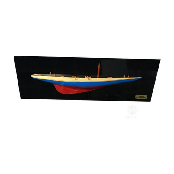 Handmade Yacht Model - Wooden Ship Decor, Nautical Collectible, Modern Art Sculpture, Display Piece, Home Decor