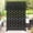 Black Square, variant on QinaQin 72Inch Metal Privacy Screen,Freestanding Privacy Wall Panels & Decorative Patio Dividers,Weatherproof Decorative Fence for Patio,Garden,White Louvered