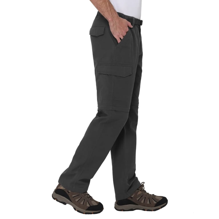 Pantalon Cargo Convertible BC Clothing - Homme - Taille L X 32 - Gris - Neuf Avec étiquettes