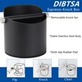 thumbnail image 2 of Cafetera DIBTSA de acero inoxidable, grande, 14 cm, negra, 2 of 9