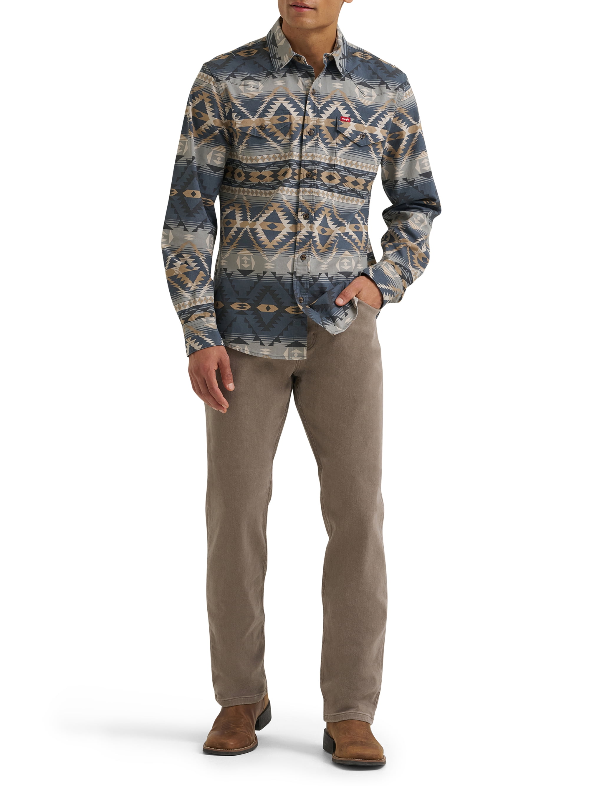 Wrangler® Men's Long Sleeve Woven Shirt