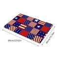thumbnail image 3 of Clearance!XEOVHV Patriotic Door Mat, 4th of July 24 Grid Flag Stars and Stripes Mat Non-Slip Independence Day Entrance Door Rugs for Indoor Outdoor Home Bathroom Decor, 16 x 24 Inch, 3 of 8