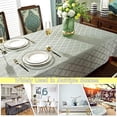 thumbnail image 5 of Jacquard Tablecloth Damask Pattern Table Cloth Spillproof Wrinkle Resistant Oil Proof Polyester Table Cover for Kitchen Dining Tabletop (Rectangle/Oblong, 60" x 102" (8-10 Seats), Gray), 5 of 8