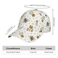 thumbnail image 2 of Sikiie Bees And Flowers Unisex Vintage Washed Unstructured Baseball Cap Soft Cap Adjustable Unisex Baseball Hat Dad Hat, 2 of 6
