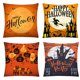 thumbnail image 1 of Fundas De Almohada De Tiro De Halloween 18X18 Pulgadas Decoraciones De Halloween Sombrero De Bruja De Calabaza Funda De Almohada De Araña Funda De Cojín De Lino 4 Uds Inevent HA037671-00, 1 of 6