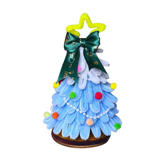 Paquete de Material para Tejer con Palitos Retorcidos para Árbol de Navidad, Decoración Navideña, Adornos Pequeños