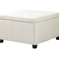 thumbnail image 3 of Square Storage Ottoman with Soft Upholstery/Comfortable Seating in Living Area, 3 of 6