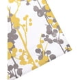 thumbnail image 2 of DriftAway Leah Abstract Floral Blossom Ink Painting Room Darkening Kitchen Tier Window Treatment, Set of Two, each 28"x36"+ 2" header (Yellow/Gray), 2 of 6
