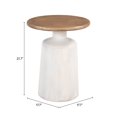 thumbnail image 5 of Mesa Lateral Goblet Blanco Kessa Muebles, 5 of 5