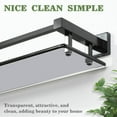 thumbnail image 3 of Estante de Vidrio para Baño Alise Negro Mate 41 cm de Vidrio Templado, 3 of 9