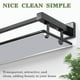 thumbnail image 3 of Estante de Vidrio para Baño Alise Negro Mate 41 cm de Vidrio Templado, 3 of 9