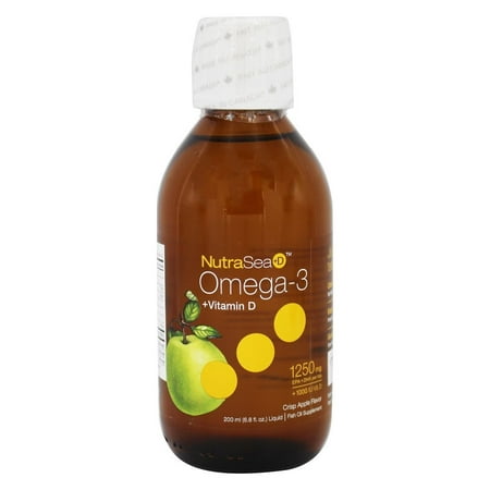 Ascenta Health - NutraSea + D liquide Omega 3 avec la vitamine D Crisp d'Apple saveur - 6,8 oz