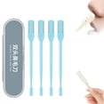 thumbnail image 1 of Lunxisen 4 Pcs Coupe-Poils Nasal, Coupe-Poils de Nez Double Face, Tondeuse Manuelle Rotative Portable pour Poils de Nez pour Hommes et Femmes, Colorée, 1 of 8