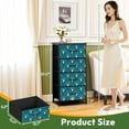 thumbnail image 2 of 4 Drawer Vertical Storage Dresser art sunburst with Wood Top Fabric Pull Drawers, 2 of 8