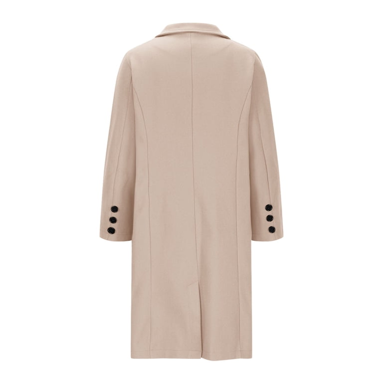 Jamicy Womens Trench Coat Long Valentine's Day Gifts Solid