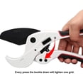 thumbnail image 2 of Cortador de tubos de PVC con trinquete para cortar tubos de PVC, herramienta para cortar tubos de polietileno PEX OD PPR, cortador de tubos de plástico, hasta 2,5" (64 mm, blanco) JFHHH pequeña, 2 of 5