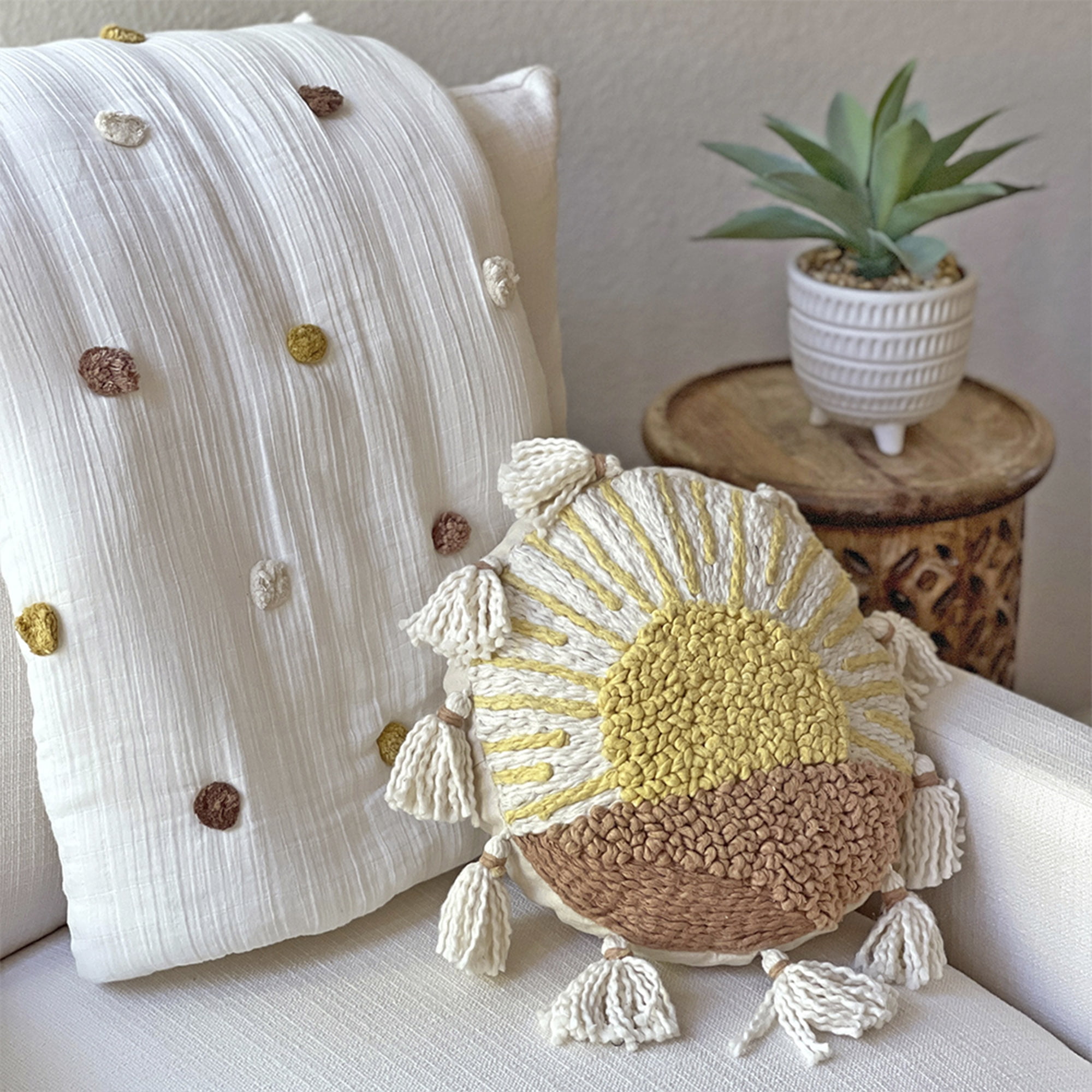Crane Baby Sunshine Pillow - Decorative Pillow Nursery Pillow Baby Room Accessory