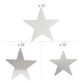 thumbnail image 3 of Fun Express Silver Metallic Stars Kit - 36 Pc, 3 of 3