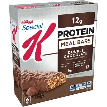 Kellogg's Special K Protein Meal Bar, Double Chocolate, 21g Protein, 6 Ct