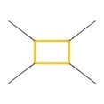 thumbnail image 3 of DYNWAVECA Baseball Target Training Net Accuracy Training Throwing Adjustable Sturdy Sport Net Team Goal Frame Net Softball Pitching Net yellow, 3 of 9