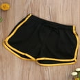 thumbnail image 2 of CNKOO Men‘s Ranger Panty Running Short Fitted Shorts Bodybuilding Quick Dry Gym Running Tight Lifting Shorts Black Yellow XXL, 2 of 6