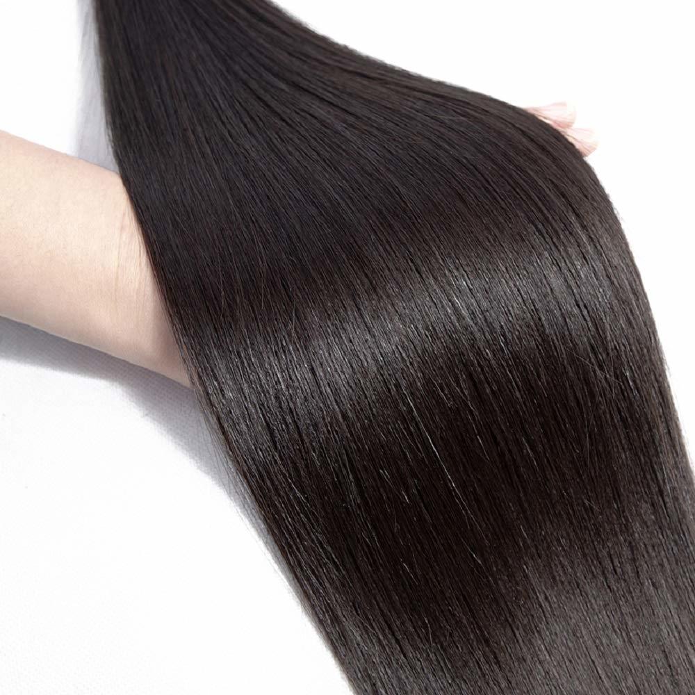 Brazilian Straight Hair 10A Unprocessed Straight Human Hair 3 Bundles Virgin Hair Straight Bundles Natural Color Can Be Dyed and Bleached (14" 14" 14")
