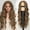 Ash Brown, variant on Wigs For Women, 26 Inch 4x1 Lace Glueless Wavy Wig | Middle Part Lace, Natural Hairline, Glueless Design, Beginner Friendly, Soft Wavy For Daily.,Dark Brown Mixed Blonde